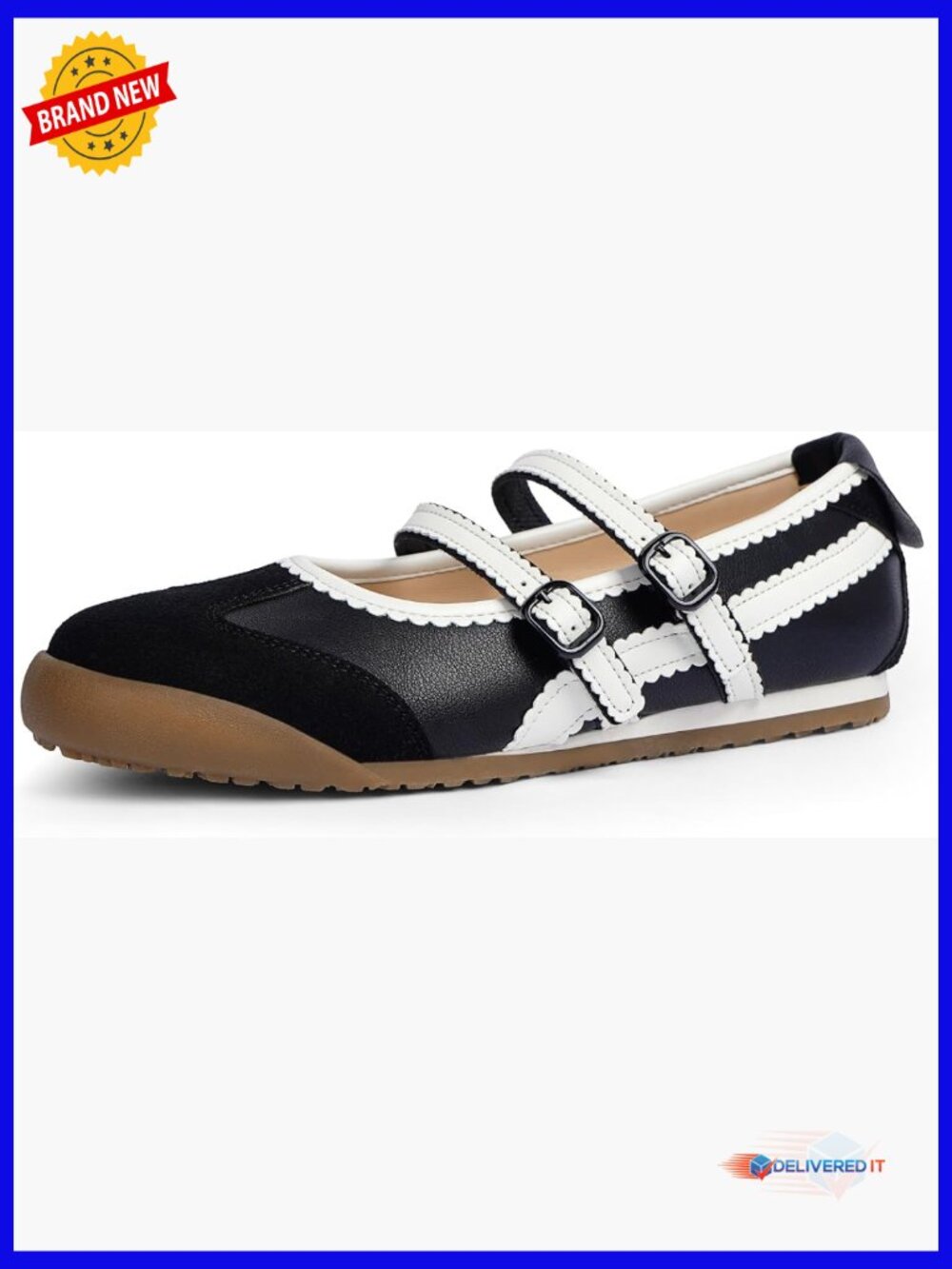 Two Strap Mary Jane Ballet Sneakers Comfortable Flat Shoes